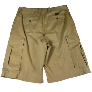 Polo Jeans Company Mens Cargo Shorts 36 x 13 Baggy Wide Leg 90s Khaki
